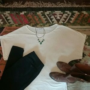 MICHAEL STARS  Dolman Short Sleeve T-Shirt, white